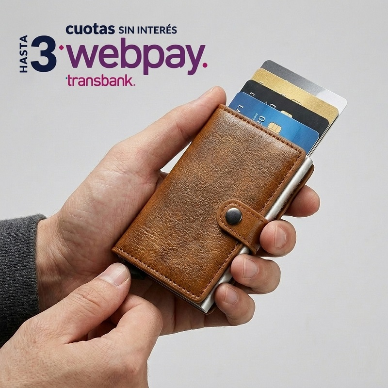 Billetera Hombre Cuero Cafe RFID/NFC - Imagen 3