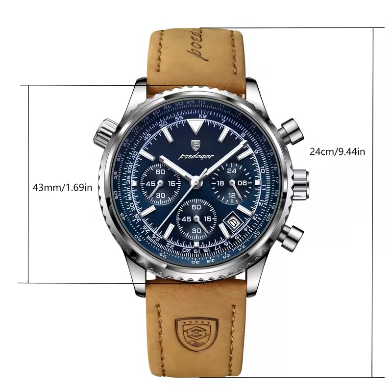 Reloj POEDAGAR Lujo Modelo 9601 Plata - Imagen 2