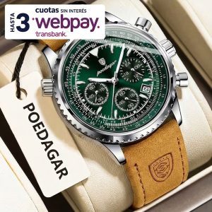 Reloj POEDAGAR Lujo Modelo 9601 Verde